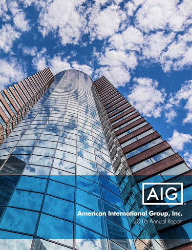 Miniature American International Group Rapport annuel 2016