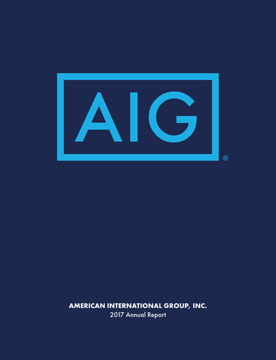 Miniature American International Group Rapport annuel 2017