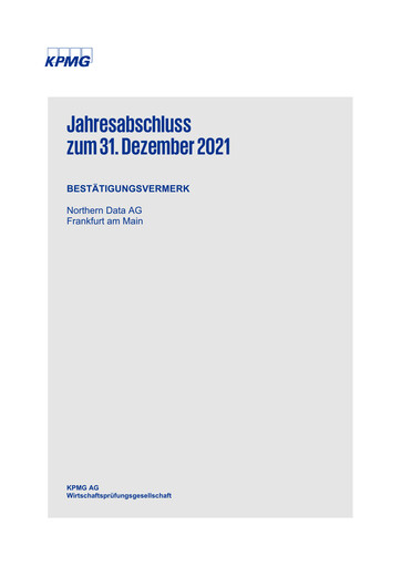 Thumbnail Northern Data AG Financial Statement 2021