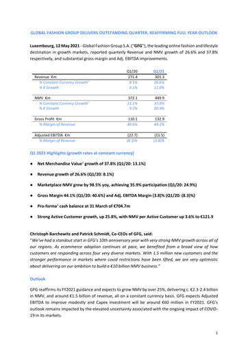 Thumbnail Global Fashion Group Quarterly Report 2021-q1