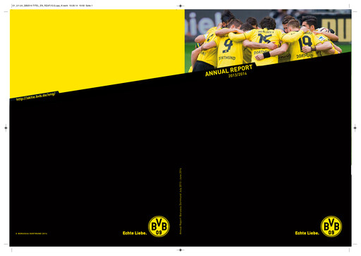 Miniature Borussia Dortmund
 Rapport annuel 2013-2014