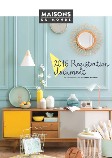 Thumbnail Maisons du Monde Universal Registration Document 2016