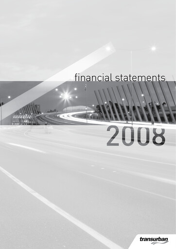 Thumbnail Transurban Financial Statement 2008