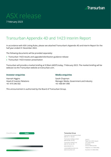 Thumbnail Transurban Half-year Report 2023-h1