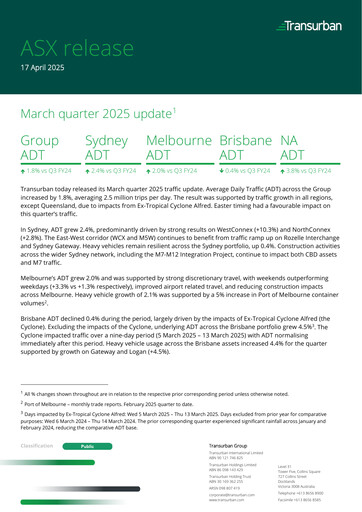 Thumbnail Transurban Quarterly Report 2025-q3