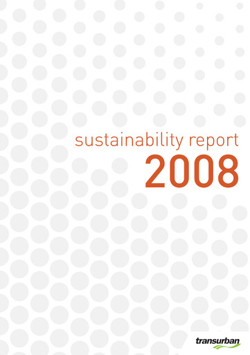 Thumbnail Transurban Sustainability Report 2008