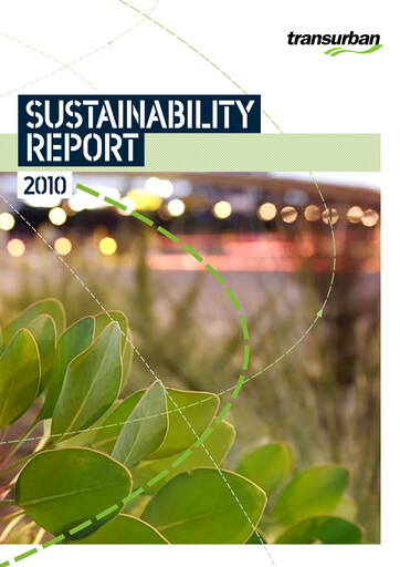 Thumbnail Transurban Sustainability Report 2010