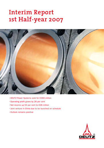 Thumbnail DEUTZ Half-year Report 2007-h1