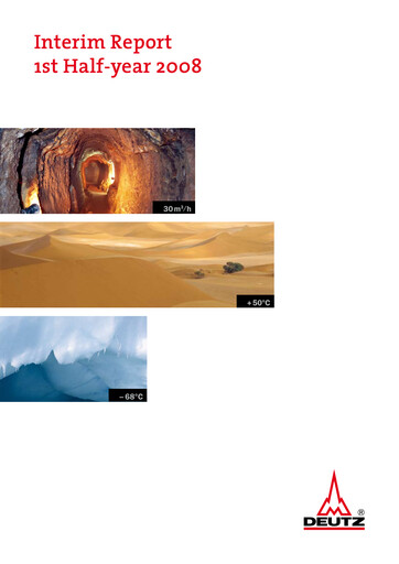 Thumbnail DEUTZ Half-year Report 2008-h1