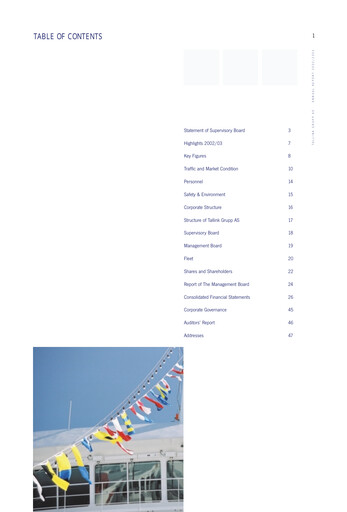 Thumbnail Tallink Grupp Annual Report 2003