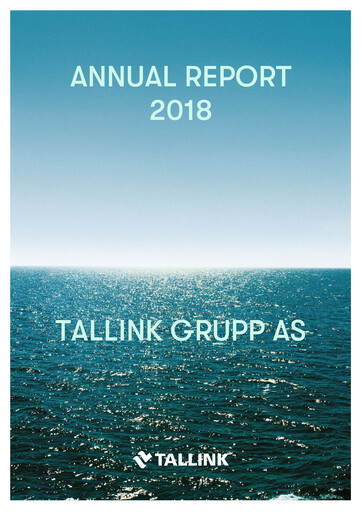 Thumbnail Tallink Grupp Annual Report 2018