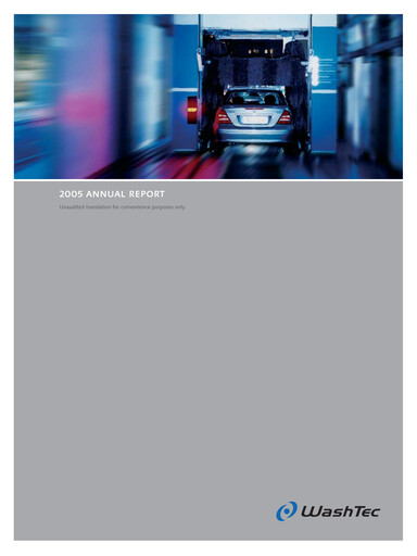 Miniature WashTec AG Rapport annuel 2005