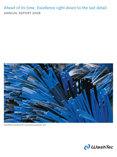 Miniature WashTec AG Rapport annuel 2008