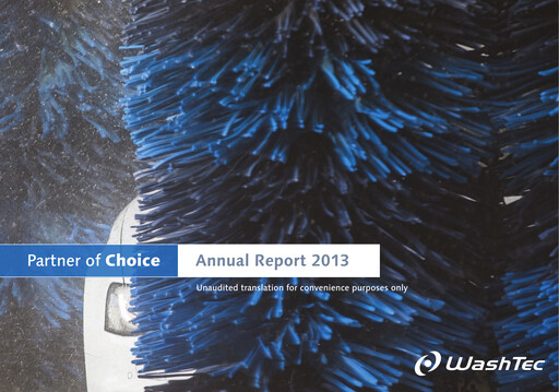 Miniature WashTec AG Rapport annuel 2013