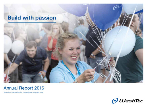 Miniature WashTec AG Rapport annuel 2016