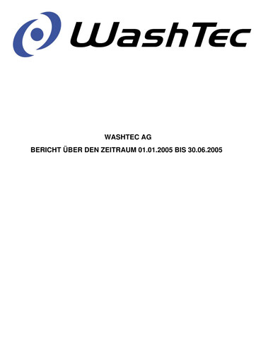 Thumbnail WashTec AG Half-year Report 2005-h1