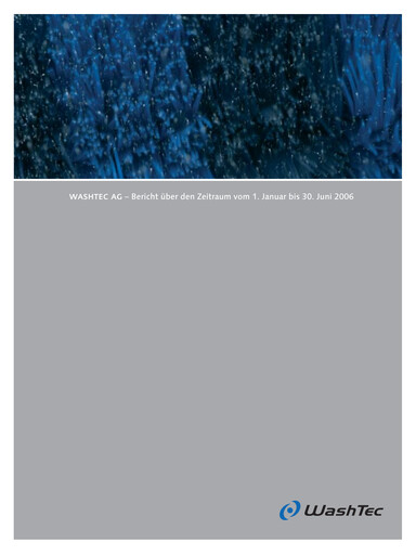 Thumbnail WashTec AG Half-year Report 2006-h1