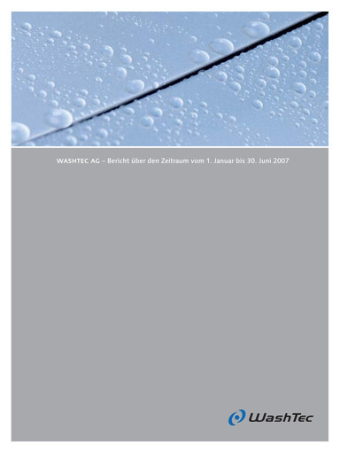 Thumbnail WashTec AG Half-year Report 2007-h1
