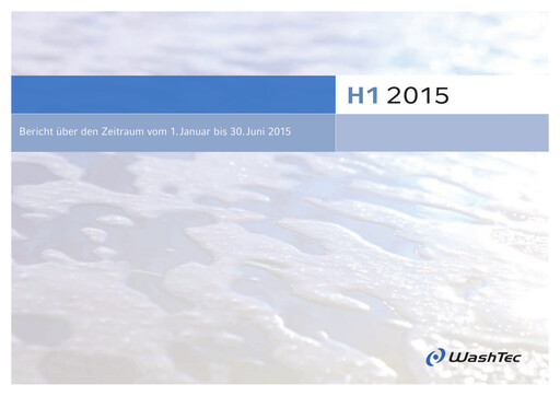 Thumbnail WashTec AG Half-year Report 2015-h1