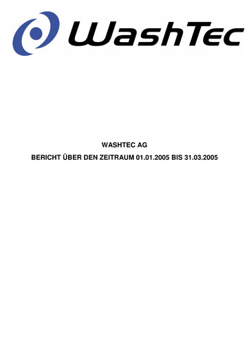 Thumbnail WashTec AG Quarterly Report 2005-q1