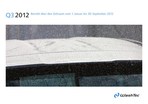 Thumbnail WashTec AG Quarterly Report 2012-q3