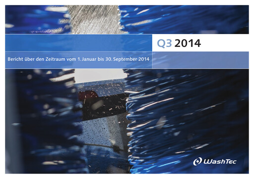 Thumbnail WashTec AG Quarterly Report 2014-q3