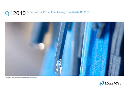 Thumbnail WashTec AG Quarterly Report 2010-q1