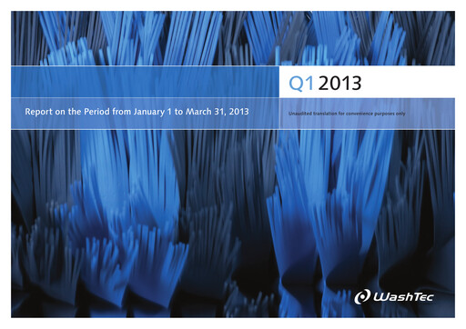 Thumbnail WashTec AG Quarterly Report 2013-q1