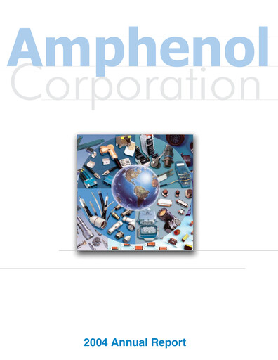 Thumbnail Amphenol Annual Report 2004