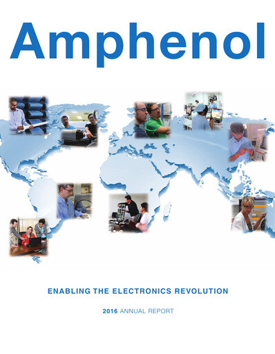Thumbnail Amphenol Annual Report 2016