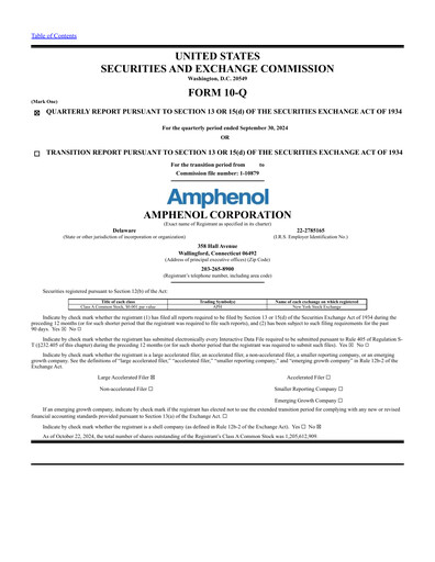 Thumbnail Amphenol Quarterly Report 2024-q3