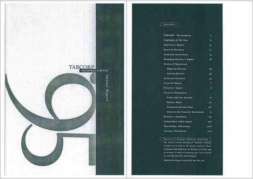 Thumbnail Tabcorp Annual Report 1995