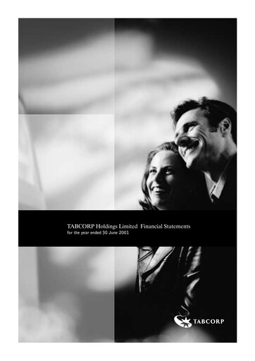 Thumbnail Tabcorp Annual Report 2001