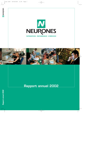 Thumbnail Neurones Annual Report 2002