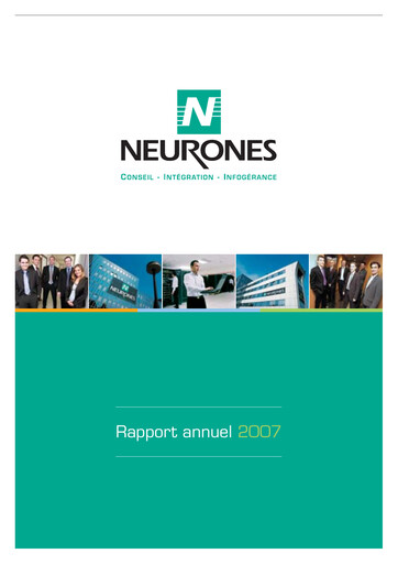 Thumbnail Neurones Annual Report 2007