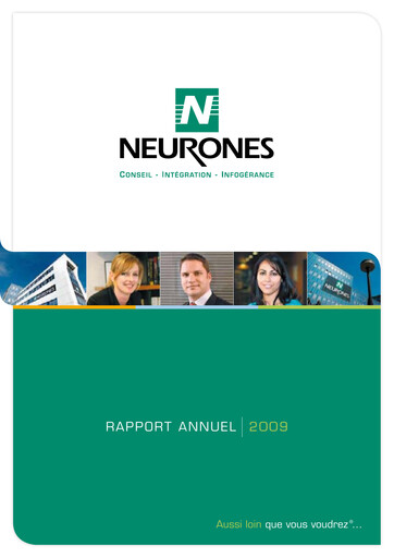 Thumbnail Neurones Annual Report 2009