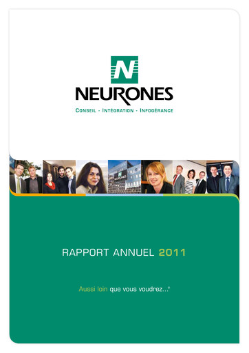 Thumbnail Neurones Annual Report 2011