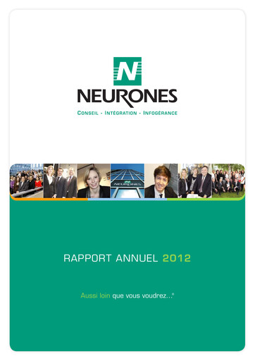 Thumbnail Neurones Annual Report 2012