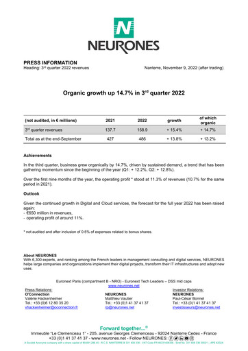 Vorschaubild Neurones Quartalsbericht 2022-q3