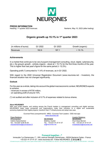 Vorschaubild Neurones Quartalsbericht 2023-q1