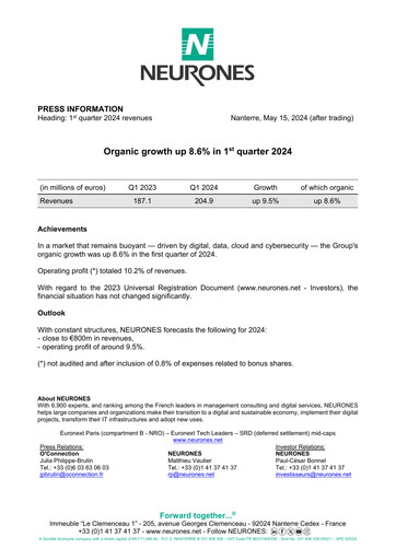 Vorschaubild Neurones Quartalsbericht 2024-q1
