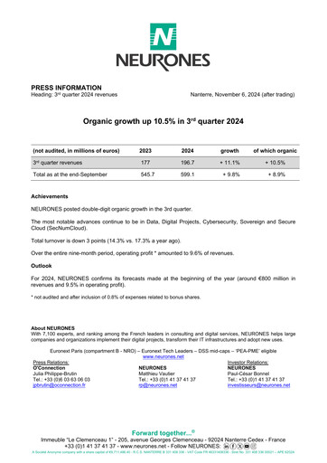 Vorschaubild Neurones Quartalsbericht 2024-q3