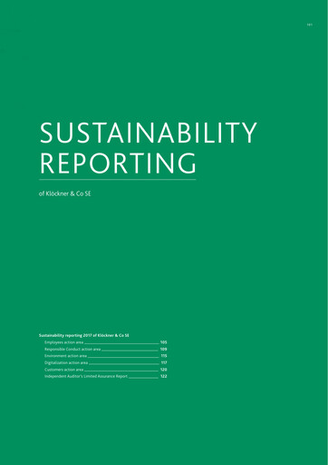 Thumbnail Klöckner & Co Sustainability Report 2017