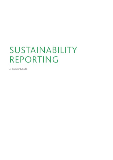 Thumbnail Klöckner & Co Sustainability Report 2020