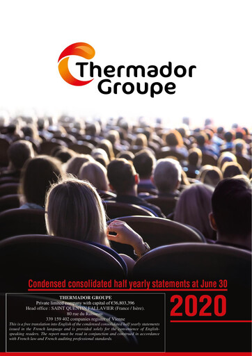 Thumbnail Thermador Groupe Half-year Report 2020-h1