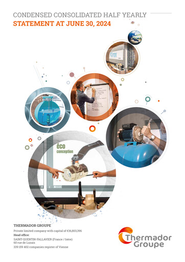 Thumbnail Thermador Groupe Half-year Report 2024-h1