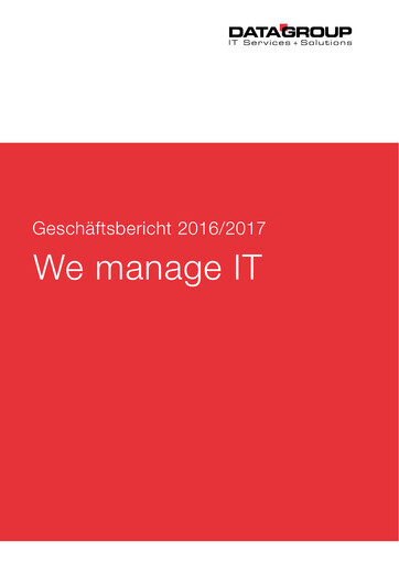 Thumbnail DATAGROUP SE Annual Report 2016-2017