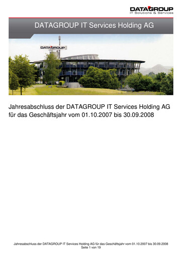 Thumbnail DATAGROUP SE Financial Statement 2007-2008