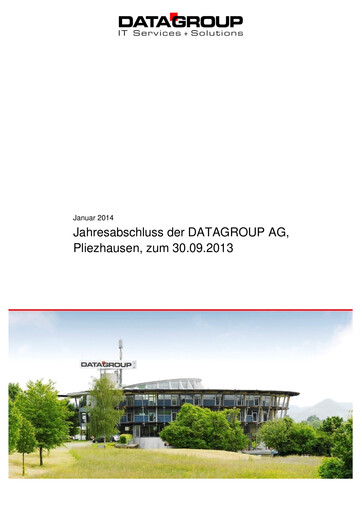Thumbnail DATAGROUP SE Financial Statement 2012-2013