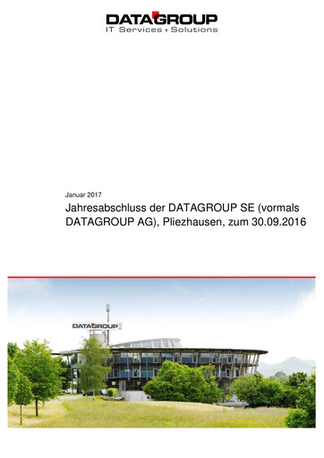 Thumbnail DATAGROUP SE Financial Statement 2015-2016
